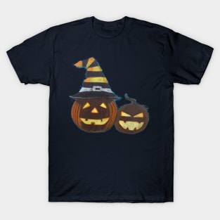 Fun pumpkins with hats - Kawaii T-Shirt